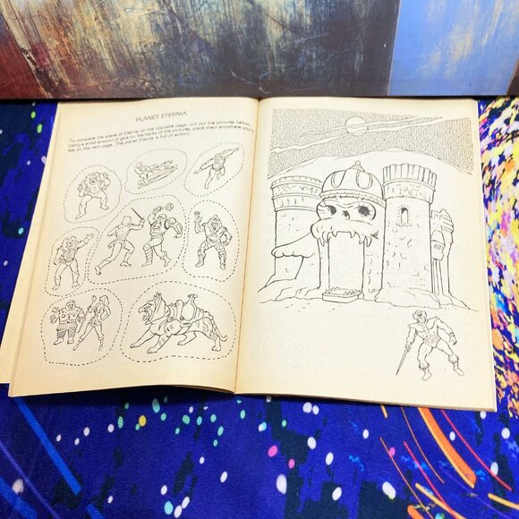 VINTAGE * 1983* MASTERS OF THE UNIVERSE ACTIVITY BOOK * MATTEL x HE-MAN x GOLDEN - Picture 10 of 12
